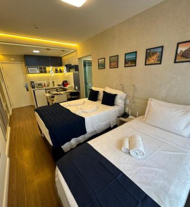 Boa Viagem Apartment | Flat Hotel Luxo - 50 metros da praia