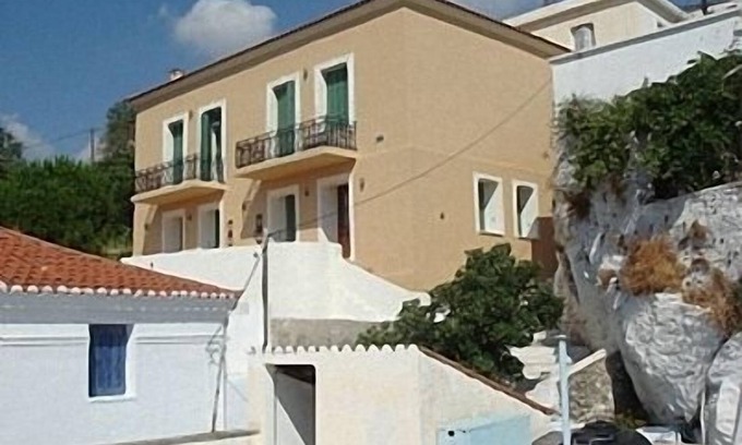 Steniai Apartment | Flat in Stenies near capital of Andros, Greece, amazing views of village and sea