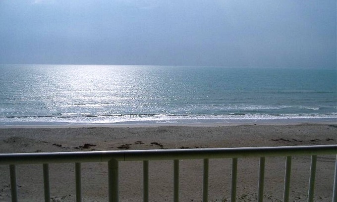 Cocoa Beach Condo | FLOAT ABOVE THE OCEAN! Top Floor views! Space X Views! Right Downtown!