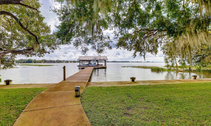 Lake Placid House | Florida Retreat w/Patio, Boat Dock & Shuffleboard