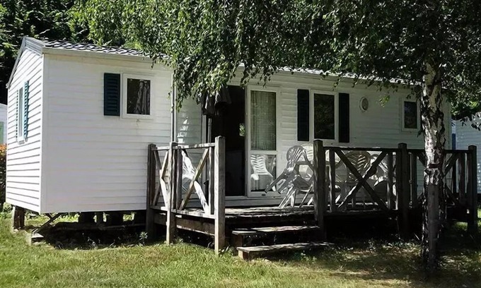 Monceaux-sur-Dordogne House | Flower Camping l'Echo du Malpas * - Mobil home Standard 27m2/2 bedrooms + TV + Terrace not covered 6 people