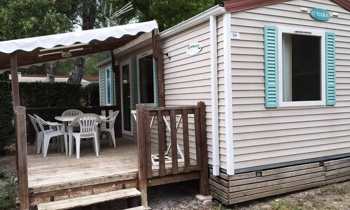 Saint Maime House | Flower Camping La Rivière * - Mobil-Home Comfort 29m2 (2 bedrooms) + covered terrace 5 people