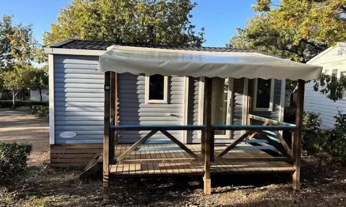 Banon House | Flower Camping le Epi Bleu * - Mobile home Comfort 24m2 (2 bedrooms) + covered terrace 4 people