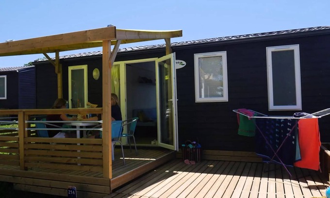 Martiel House | Flower Camping Le Lac aux Birds * - Mobile home Comfort 26m2 (2 bedrooms) + Clim + terrace 10m2 4 people