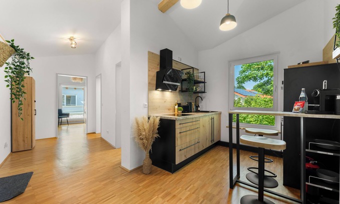 Miesbach Apartment | Flussperle Miesbach | Dream vacation apartment with river view and roof terrace