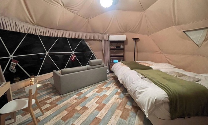 Futo Cabin | For 3 people Premium Dome 6m Tent F with shower/Ito Shizuoka