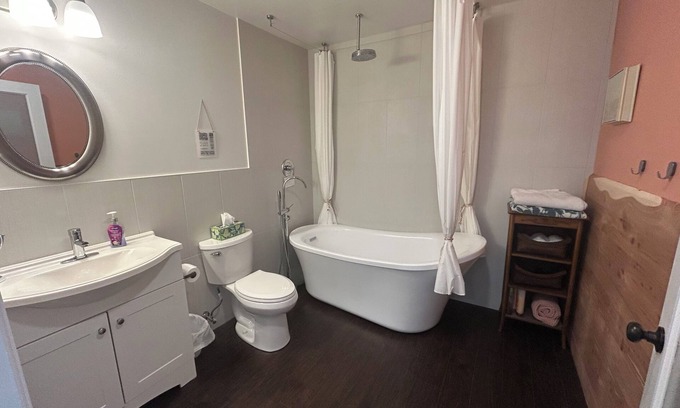 Buchanan Apartment | Forest Retreat Private Studio. Full kitchen and bathroom, queen bed, sleep sofa.