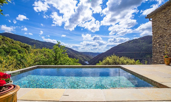 Malarce-sur-la-Thines House | Former Ardèche farmhouse with stunning views and heated swimming pool - 8 people