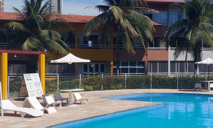 Antonio Diogo Apartment | Fortaleza Beach - Ground floor apartment with 2 bedrooms/Swimming pools/Air conditioning/Wi-Fi/Garage