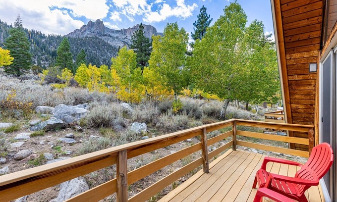 June Lake Cabin | Four Seasons Cabin 1 with enchanting forest views