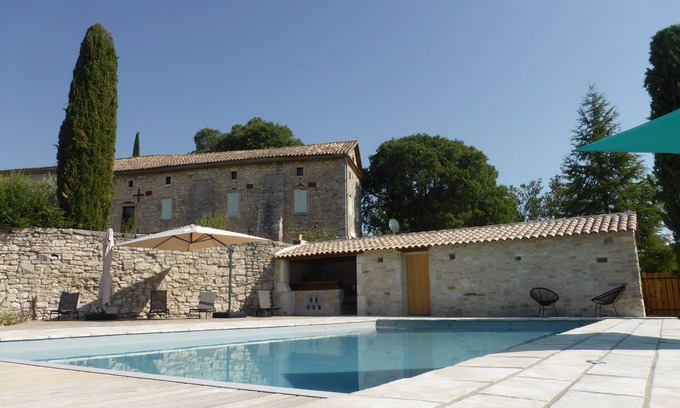 Saint-Jean-de-Maruejols-et-Avejan Cottage | LA VIGNE Mas des Trois Citernes Cottage for 10 people