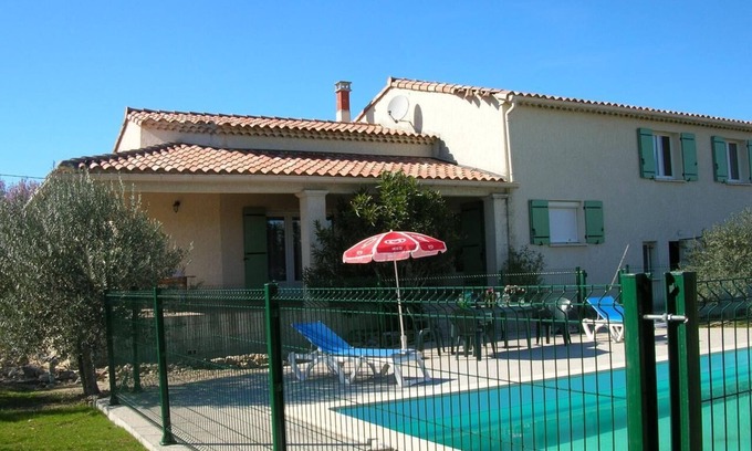 Saint-Jean-de-Maruejols-et-Avejan Villa | villa with views of the swimming pool entirely private.