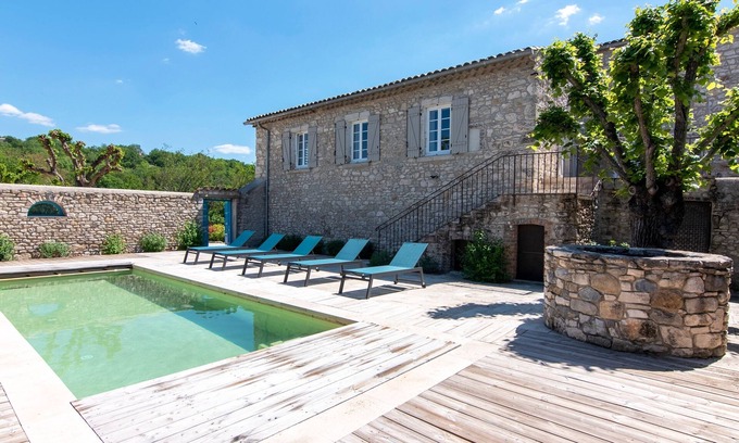 Saint-Jean-de-Maruejols-et-Avejan House | Mas Picholine - Maison pour 10 avec piscine