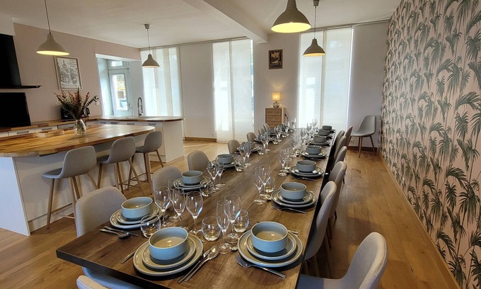 Villedieu-les-Poeles House | Family gite, SPA, games room with table soccer, pool table