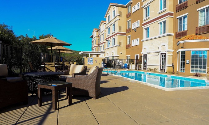 Milpitas Apartment | Free Breakfast. Free Shuttle. Outdoor Pool & Hot Tub. Studio Near Downtown San Jose.