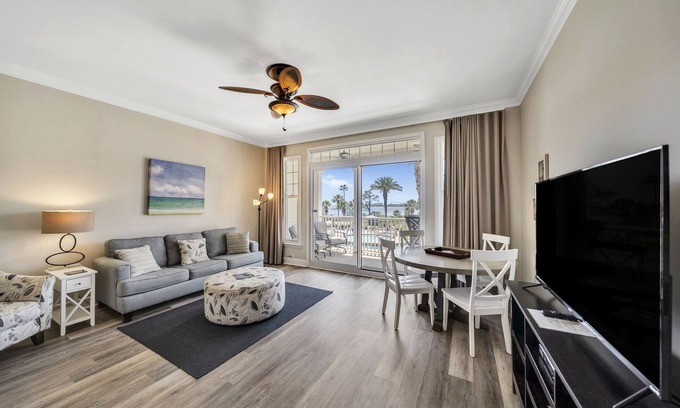 Upper Grand Lagoon Condo | FREE Daily Golf! Reflections 207 Bayfront Condo, Heated Resort Pool & Hot Tub