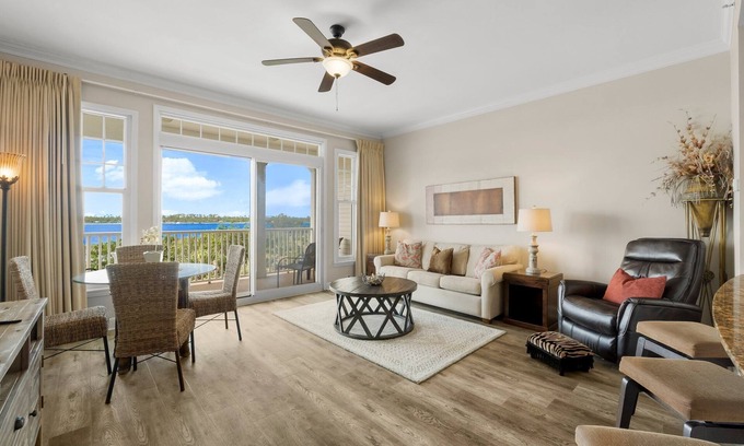 Upper Grand Lagoon Condo | FREE Daily Golf! Reflections 506 Amazing Views, Heated Resort Pool & Hot Tub!