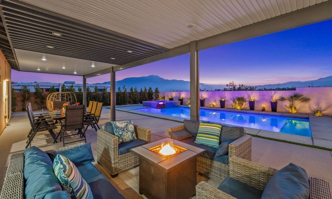 Desert Hot Springs House | Free day in August! Desert Paradise! Pool, Spa, Games