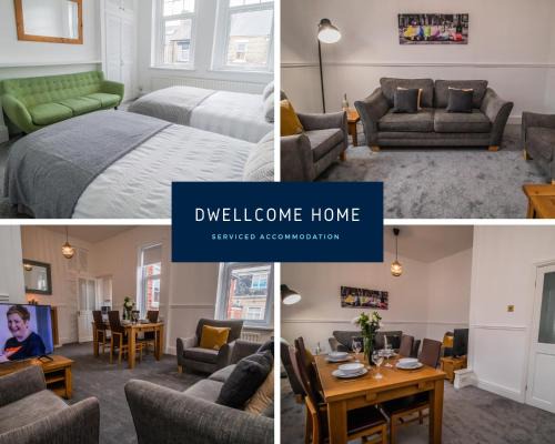 South Shields Apartment | Free Parking, Ideal for Long Term Contractor, etc Stays, Regular Housekeeping Option, 10 min Walk from Beach and Metro 15-20 min Drive to Nissan & Newcastle - Dwellcome Home Ltd 2 DOUBLE Bedroom 3 Bed Apt, Fast WIFI - See our Site for Assurance