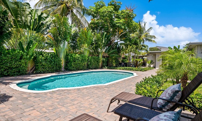 Poinsettia Heights House | Ft Lauderdale Las olas Oasis, near DT/Beaches heated pool