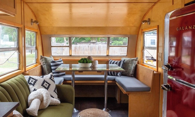 Comfort House | Full Bed with Bathroom, Living Room, Kitchenette, and Mini Fridge