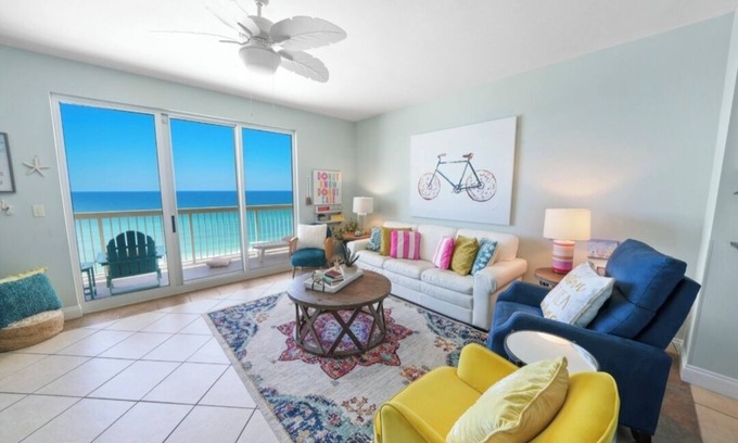 Panama City Beach Condo | Full Equipped Oceanfront Oasis nCalypso Condo Heated Pool Sleeps 6