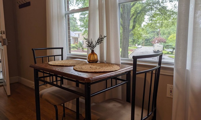 Roxboro Apartment | Fully furnished 1 bedroom apartment on quiet street with private entrance.