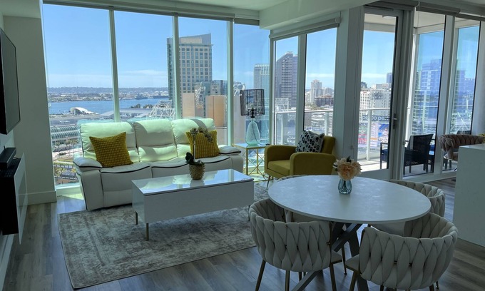 East Village House | Fully furnished high-rise with the most breathtaking views of San Diego & Petco