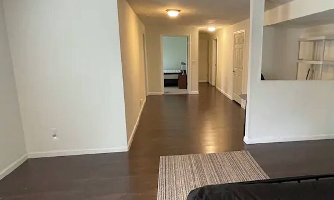 Hudson Apartment | Fully furnished walkout basement apartment with 2 bedrooms, 1 bathroom, kitchen.