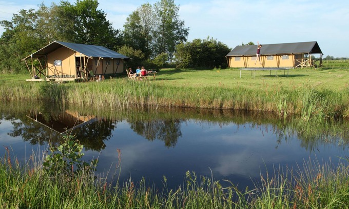 Enumatil Ski Chalet | Fully mobilized, luxury safari tent, sleeps 6, separate private bathroom