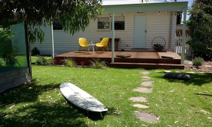Powlett River House | Fully private Sunderland Bay Beach Shack meters from the surf and nature walks.
