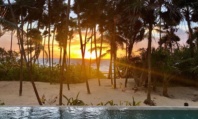 Chacchoben House | Fully serviced luxury beachfront villa in Tulumnn