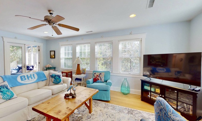 Bald Head Island House | Fun Family Beach Getaway, BHI & Shoals Club, 3 Golf Carts, 5 Porches w/Great Views