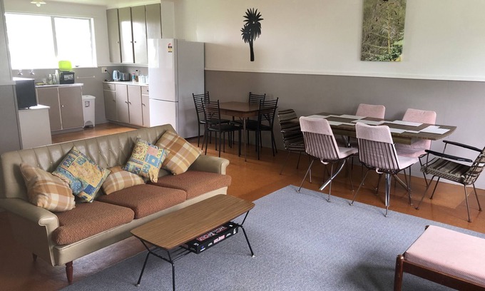 Tararua District Other | Fun, retro-inspired farmstay at The Shearer's Quarters