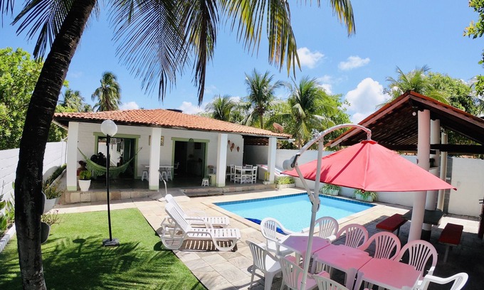 Barra do Sirinhaem House | Furnished beach house with pool and barbecue - 5 bedrooms, 4 bathrooms.