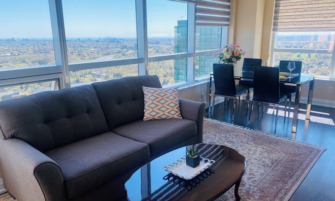 North York Condo | Furnished business apartment with view & amenities - monthly rental only