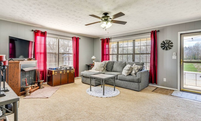 Mohawk House | Furnished Deck & Fire Pit: Greeneville Home!