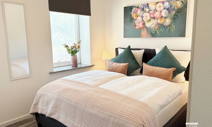 Losheim am See Apartment | Gästehaus am Bachlauf Losheim am See beautiful FEWO 68m²/1-4Pers terrace&garden