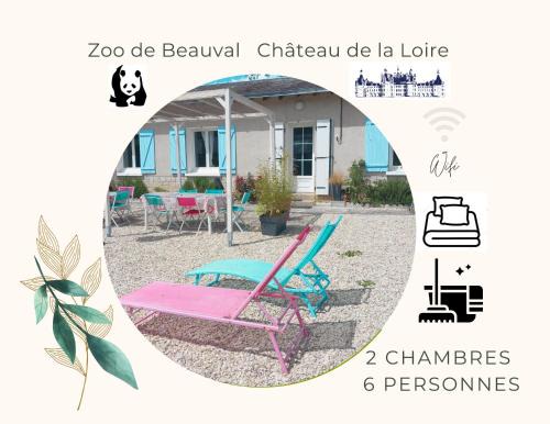 Selles-sur-Cher House | Gîte du Canal de Berry II Beauval 6 personnes
