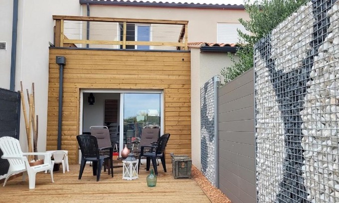 Sorede House | Gîte Du Soleil Maison lumineuse avec terrasse solarium parking privé