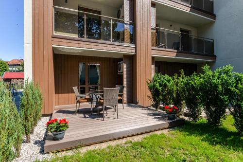 Juodkrante Apartment | Gėlių terasos- studija su terasa
