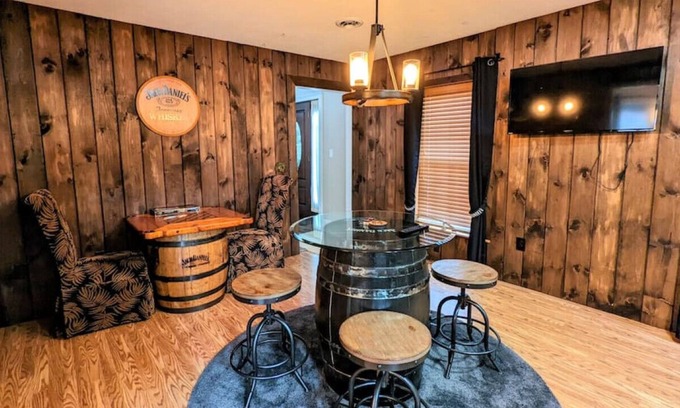 Mount Pocahontas House | Game/Entertainment Rooms, Covered Patio, FirePit