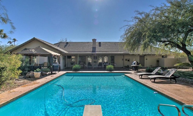 Saddleback Hills House | Game Room, Fire Pit and Putting Green Glendale Home