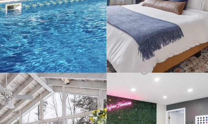 Saratoga Springs House | Game Room+Hot Tub+Pool+King Beds+More
