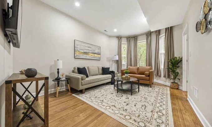 Berwyn Apartment | Game Room & Outdoor Patio | LCP Collection