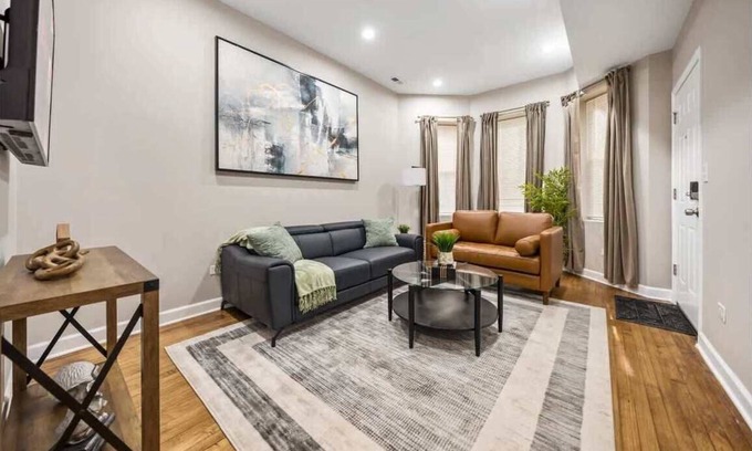 Berwyn Apartment | Game Room & Patio w/BBQ Grill | LCP Collection