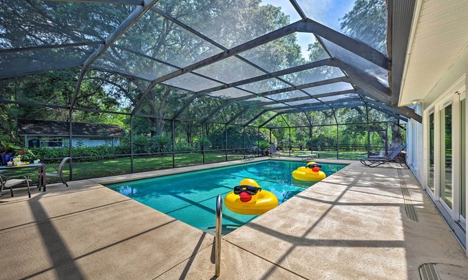 Bearss Plaza House | Game Room & Pool: Huge Lutz Family Retreat
