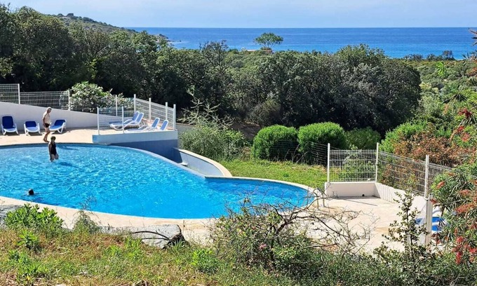 Lozari Condo | Garden level, air-conditioned, beach 200m away and swimming pool.