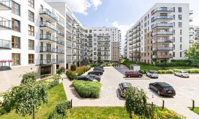 Zaspa Apartment | Gdańsk | Studio Grudziądzka, gym, balcony | Parking
