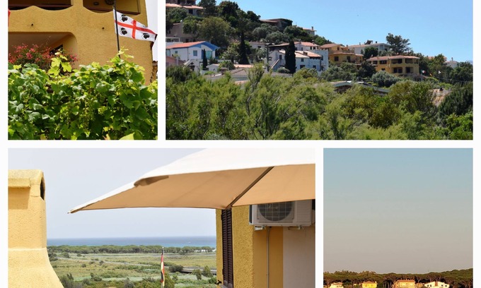 Iscra e Voes Condo | Gemütliche Ferienwohnung mit Blick auf die Strandbucht La Caletta